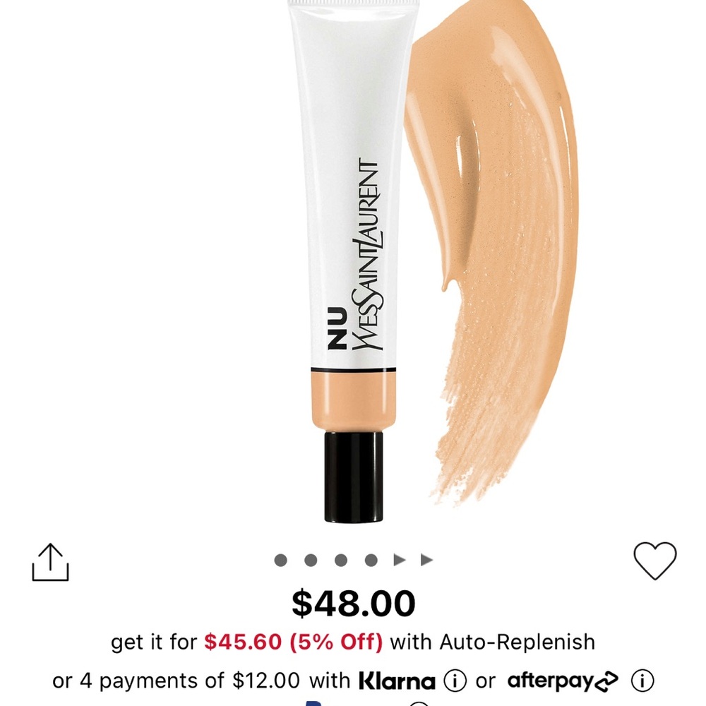 Yves Saint Laurent Cream Foundation Radiant Finish